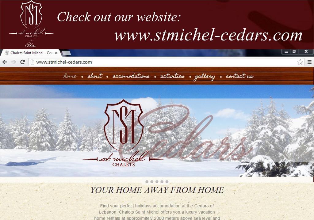 Saint Michel Chalets Al Arz Exterior foto